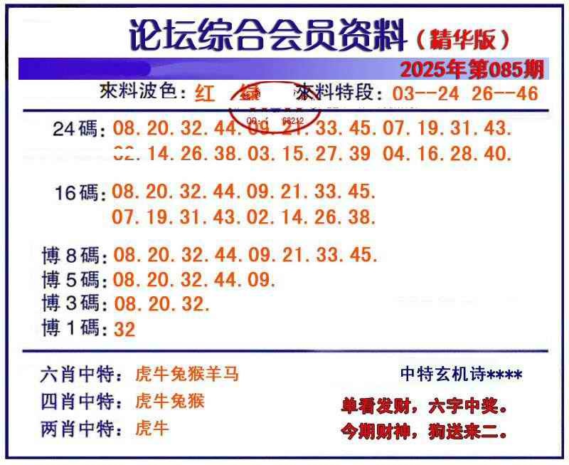 六合彩085期综合会员资料