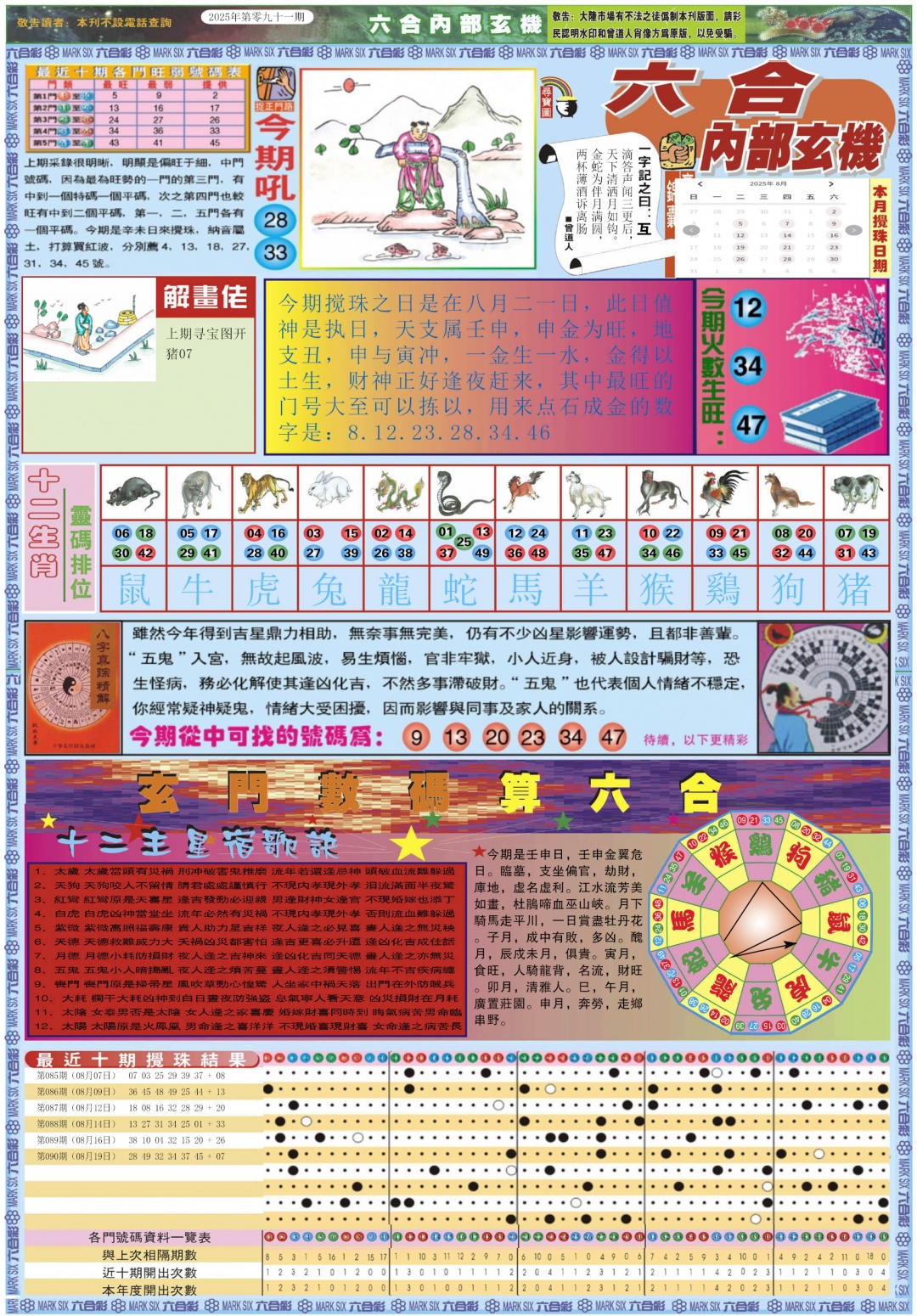 六合彩091期六合内部玄机A