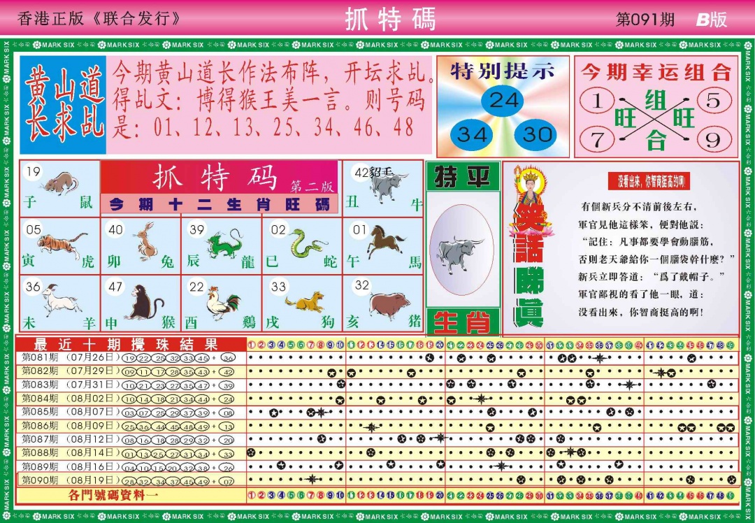 六合彩091期118抓特码B(新图)