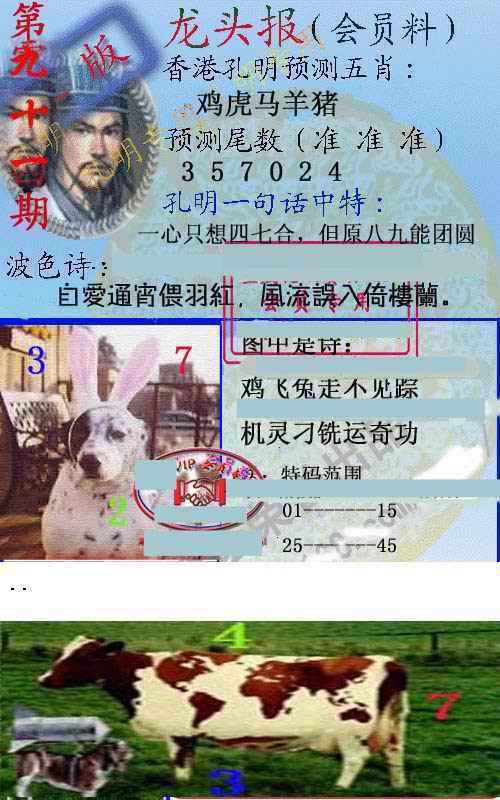 六合彩091期龙头报