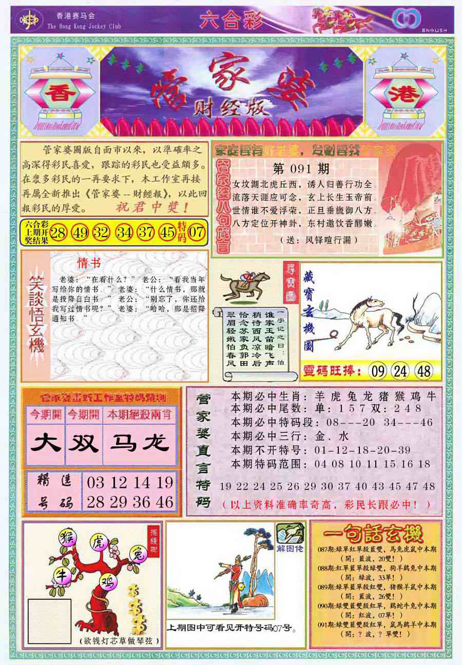 六合彩091期管家婆财经版