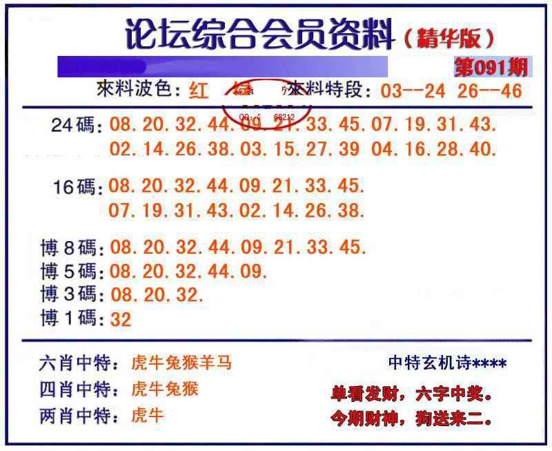六合彩091期综合会员资料