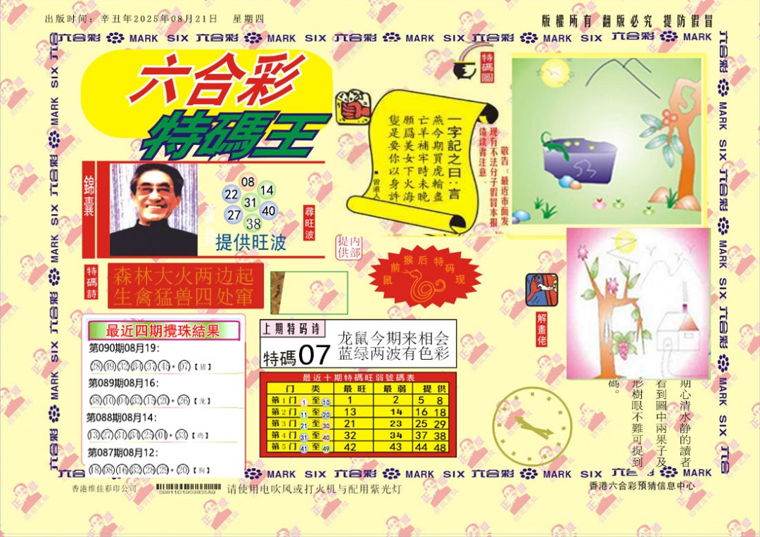 六合彩091期特码王