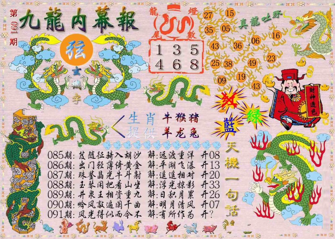 六合彩091期九龙内幕报