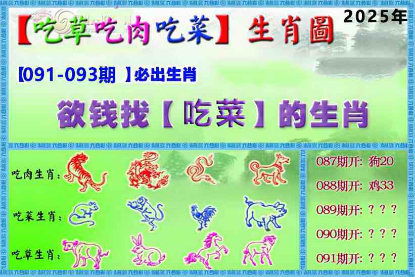 六合彩091期吃草吃肉吃菜玄机