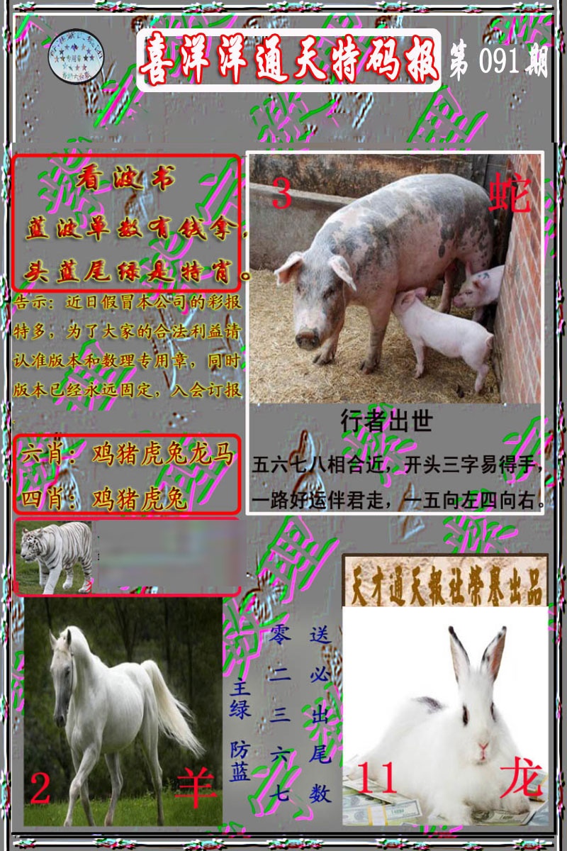 六合彩091期洋通报