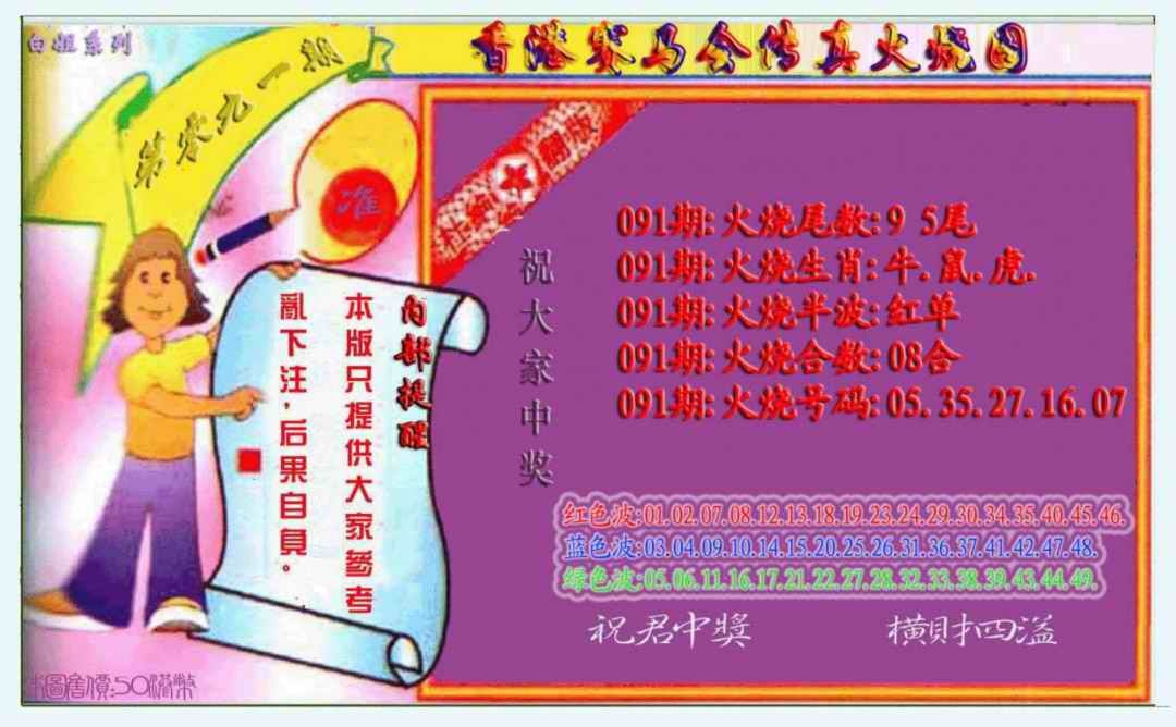 六合彩091期火烧图（新）
