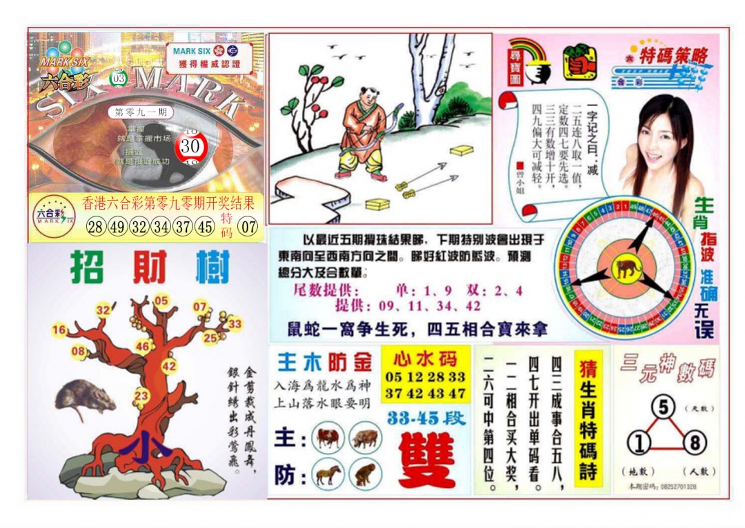 六合彩091期天眼神算