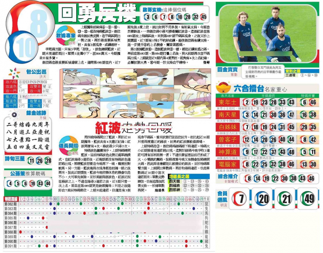 六合彩092期香港商报B