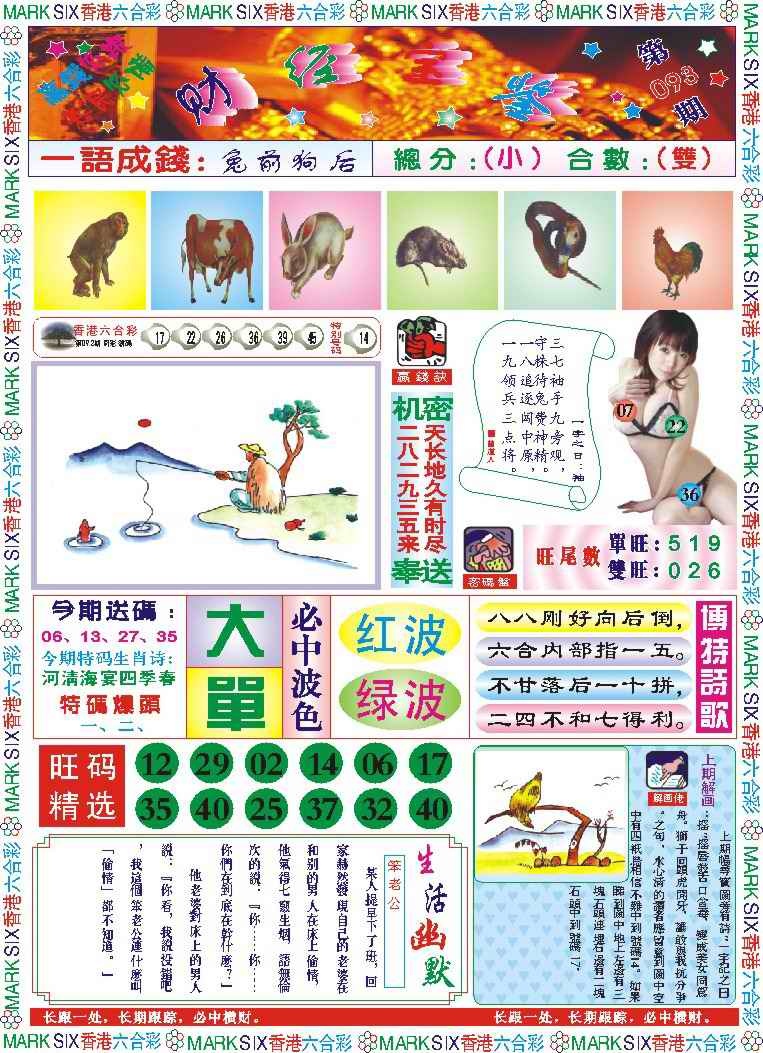六合彩093期118财经宝鉴(新图)