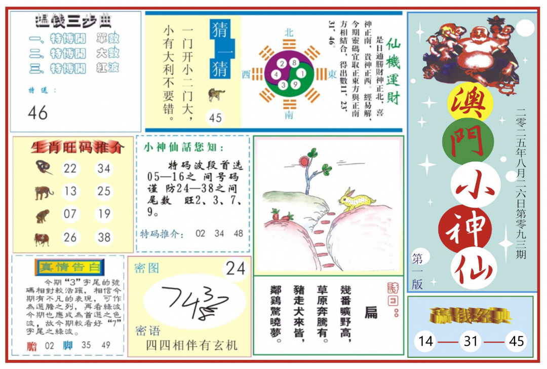 六合彩093期澳门小神仙-1