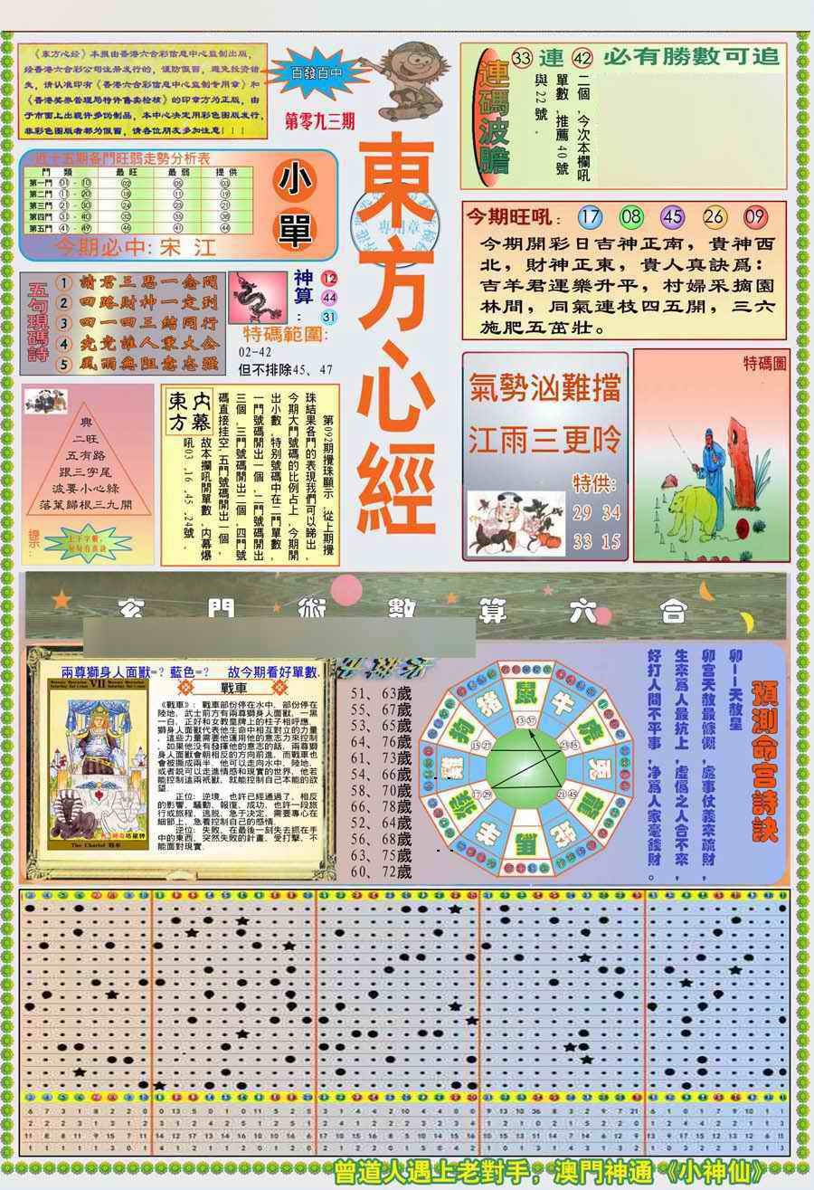 六合彩093期(新版)东方心经A