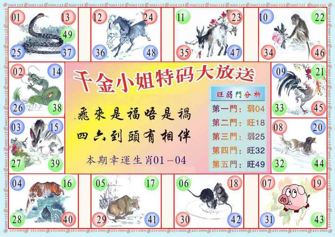 六合彩093期(新版)千金小姐B