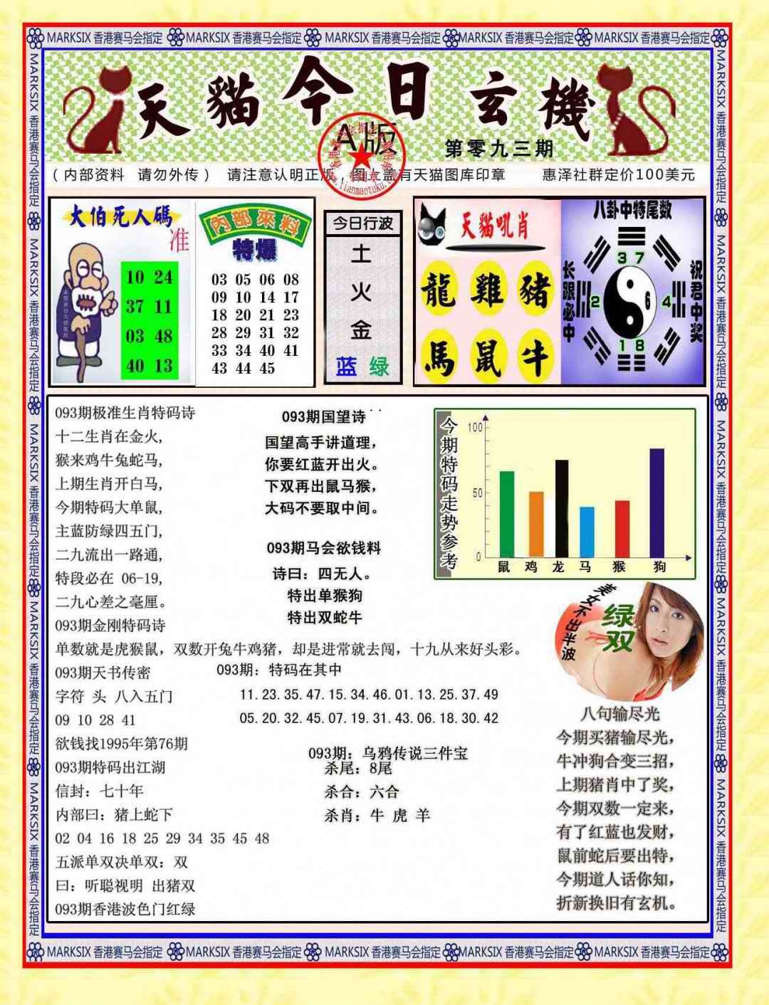 六合彩093期今日玄机图A