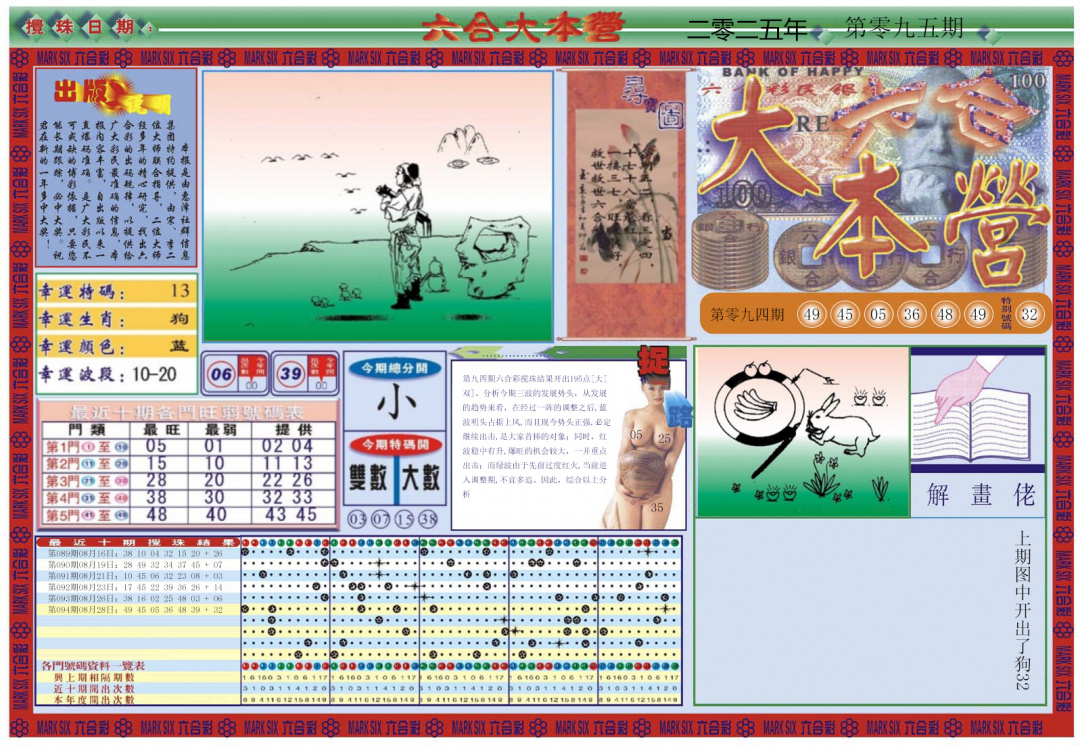 六合彩095期大本营