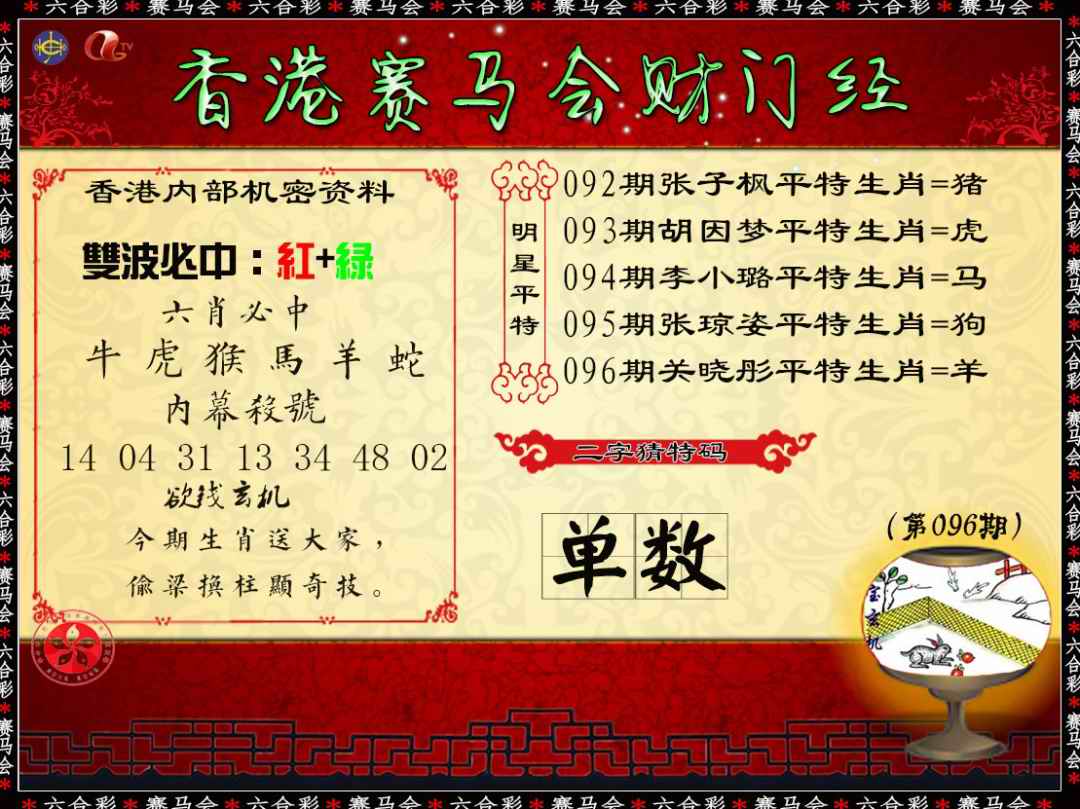 六合彩096期财门经