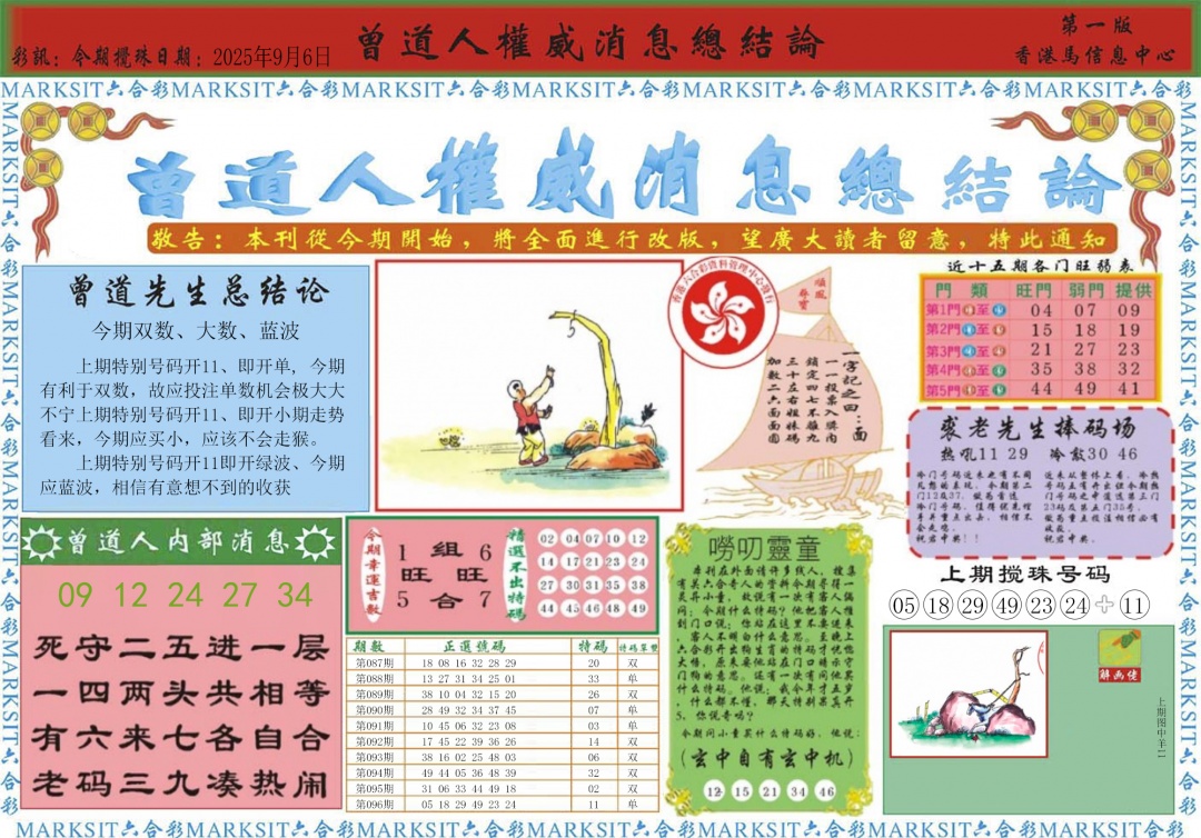 六合彩097期曾道人权威消息A