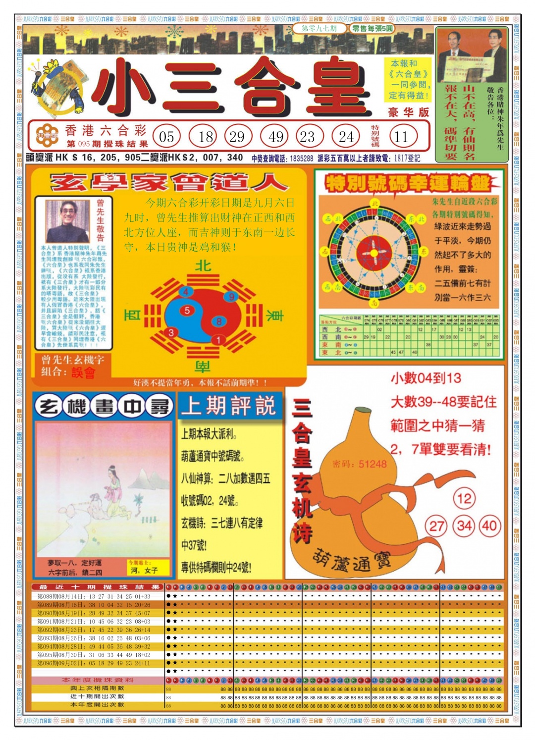 六合彩097期小三合皇A