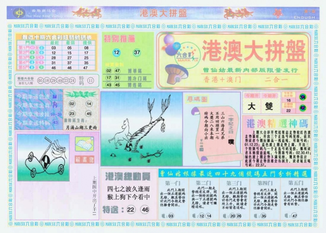 六合彩097期港澳大拼盘A