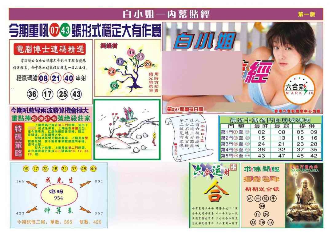 六合彩097期香港内幕赌经(新图)