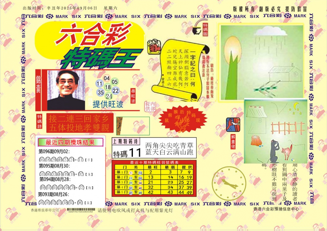 六合彩097期特码王