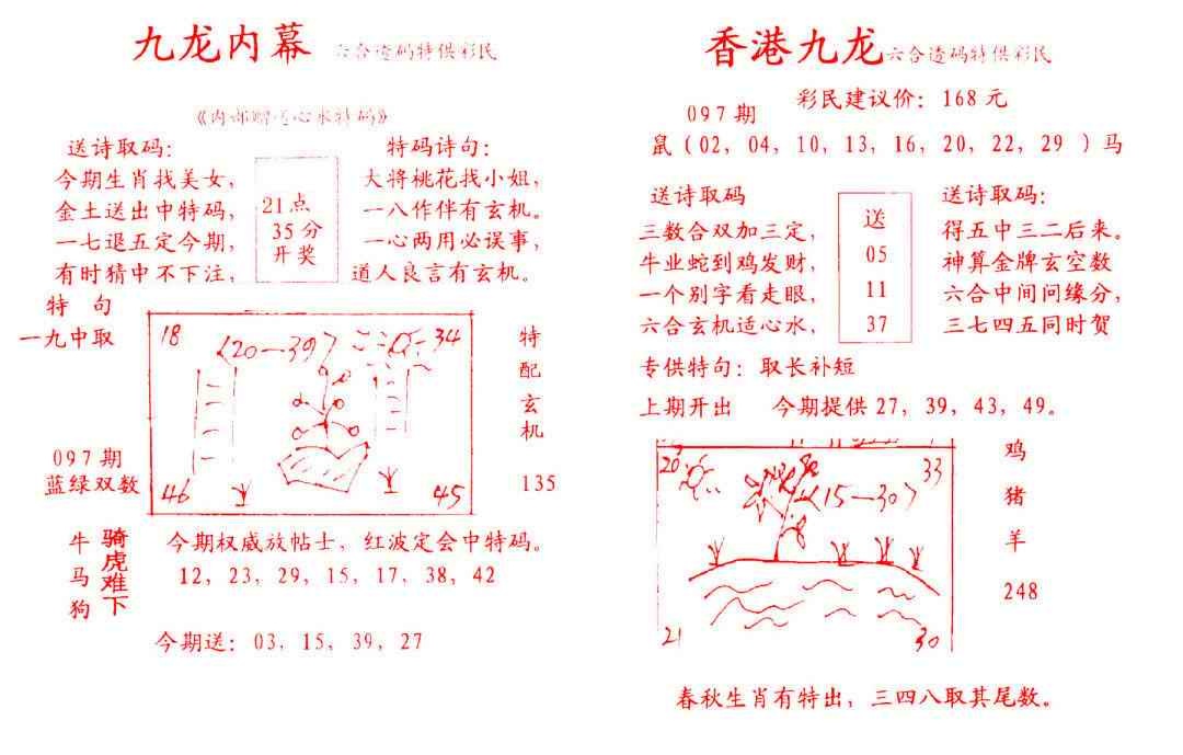 六合彩097期九龙内幕