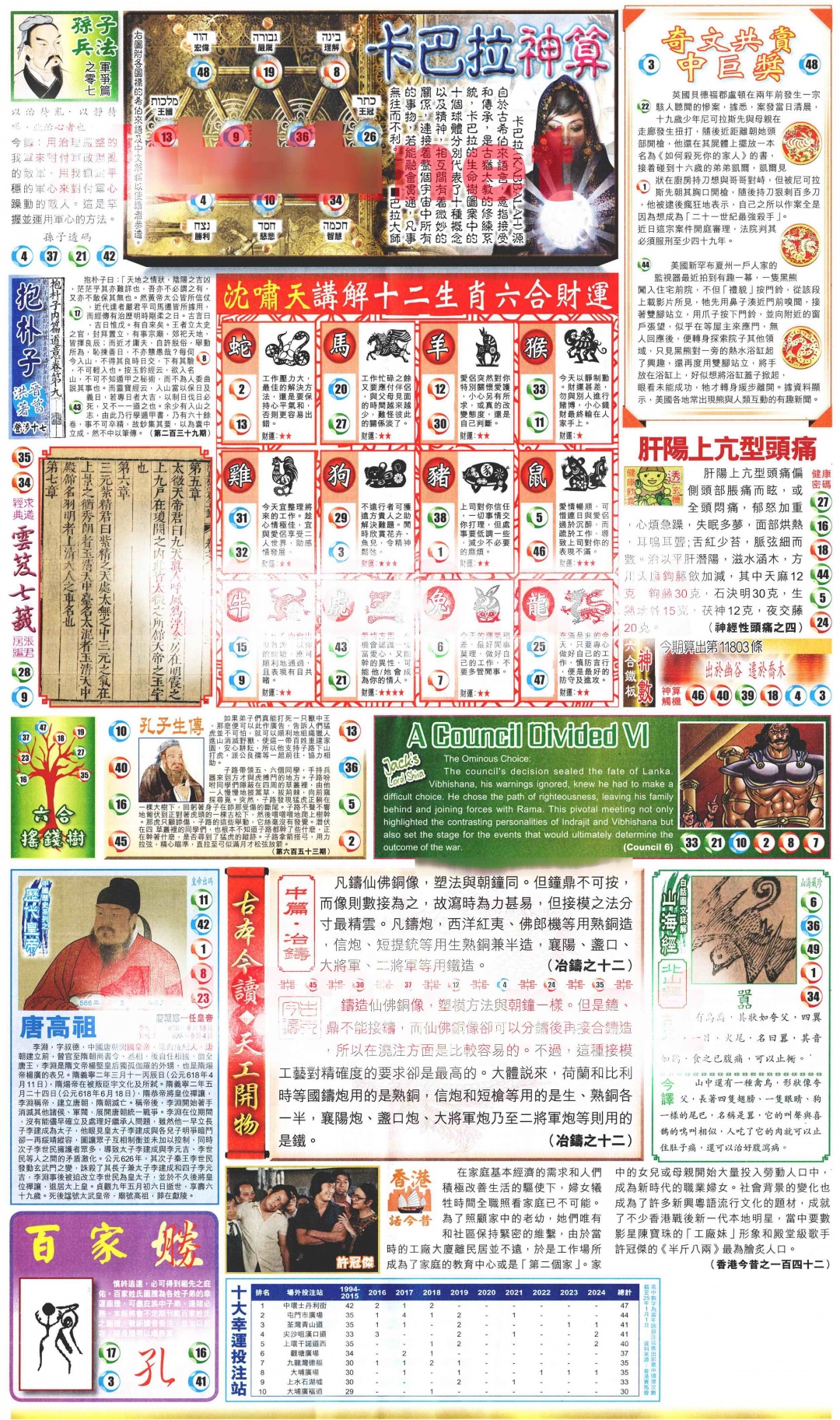 六合彩097期新报玄机(港版)D