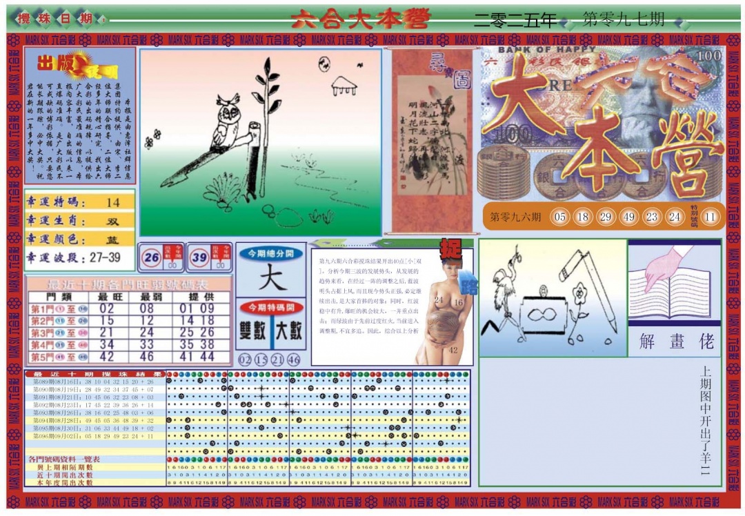 六合彩097期大本营
