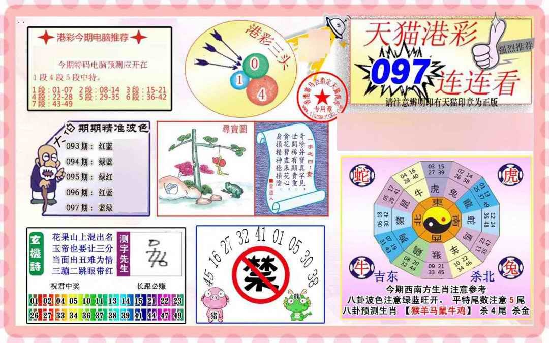 六合彩097期港彩连连中
