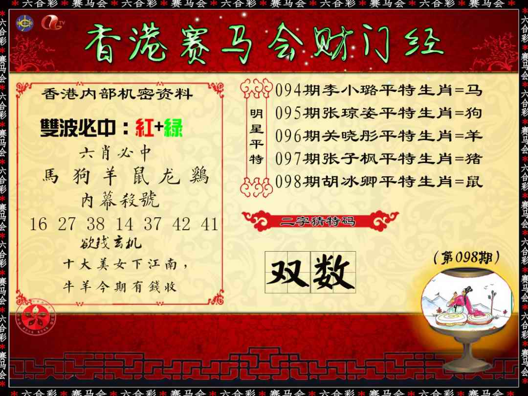 六合彩098期财门经