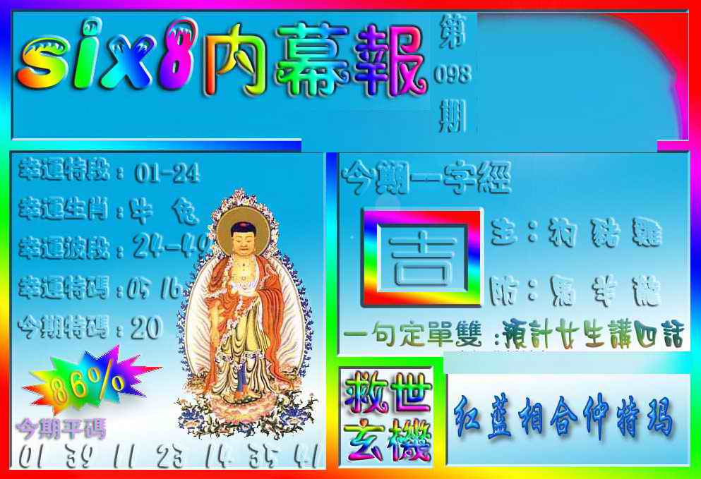六合彩098期在线内幕报