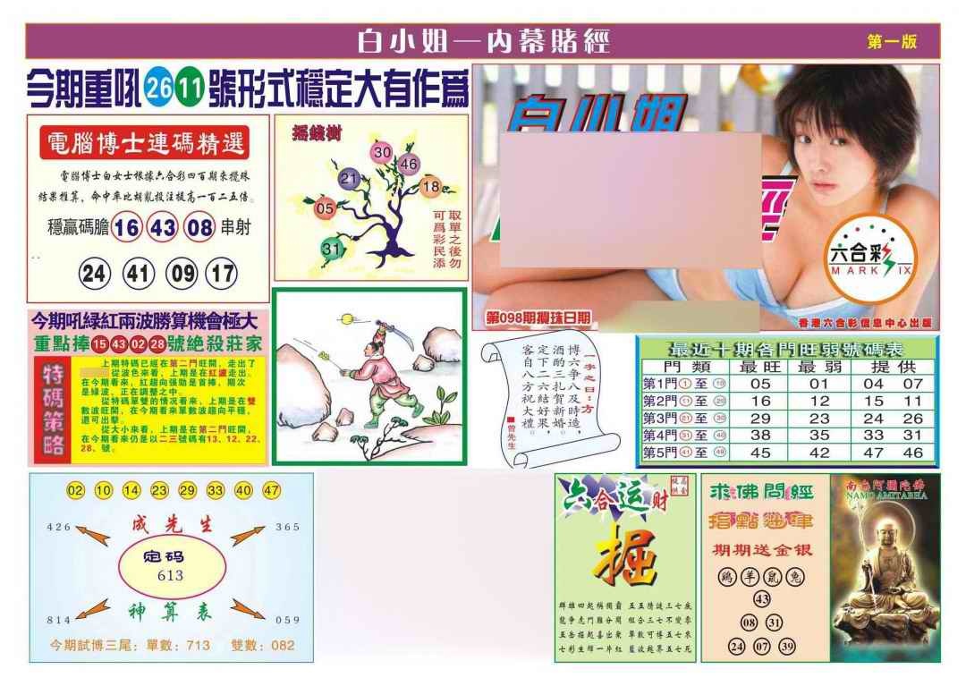 六合彩098期香港内幕赌经(新图)