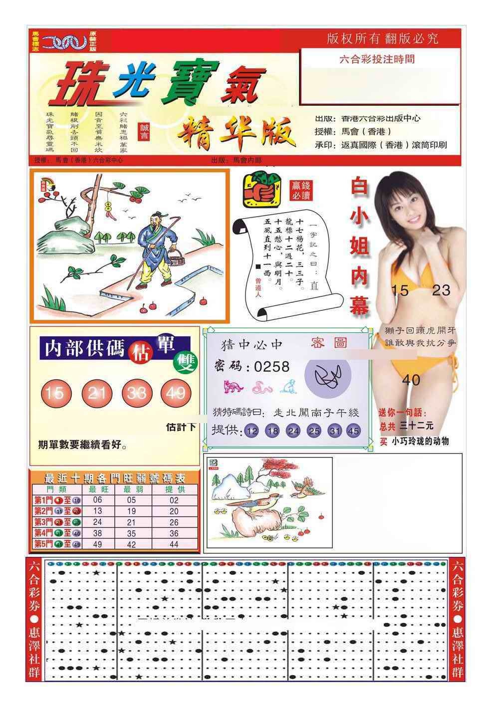 六合彩098期珠光宝气A（新图）