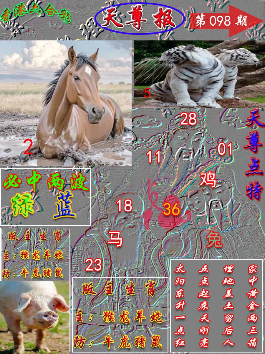 六合彩098期天尊报