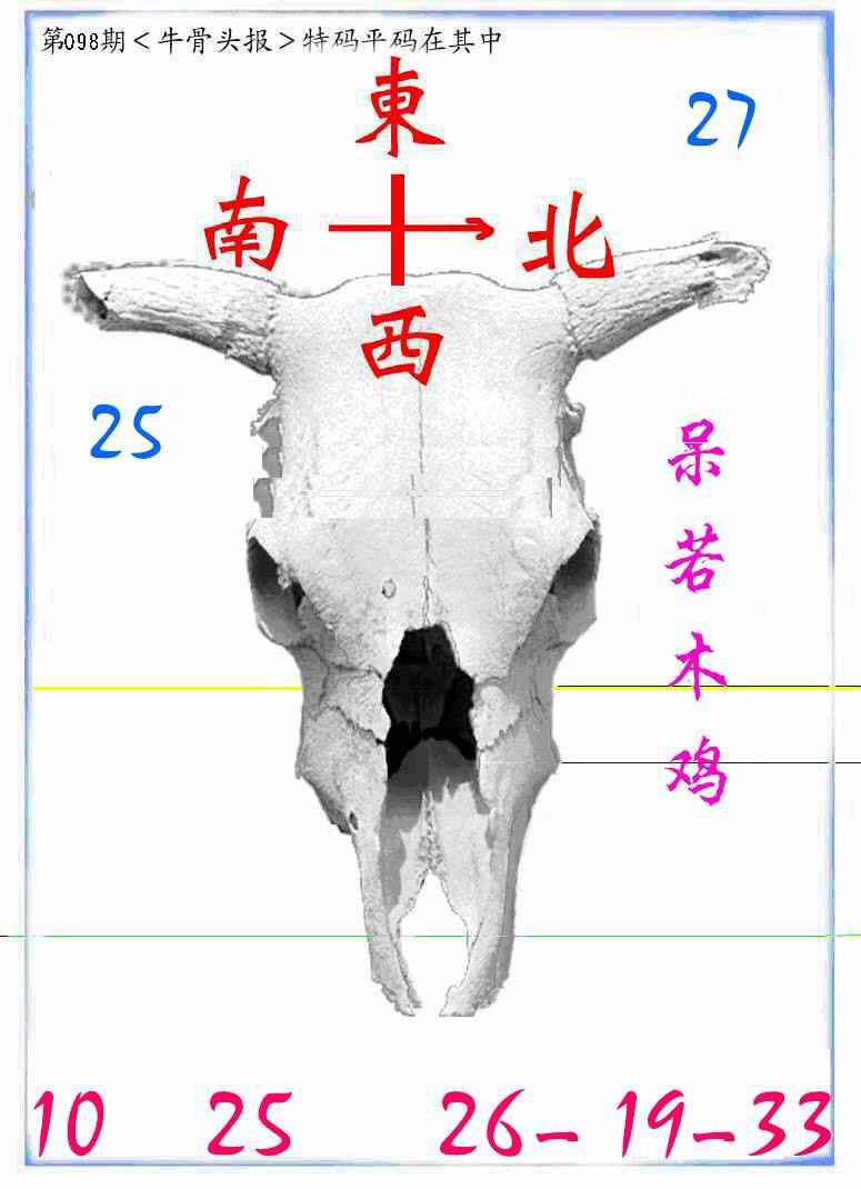 六合彩098期牛派牛头报