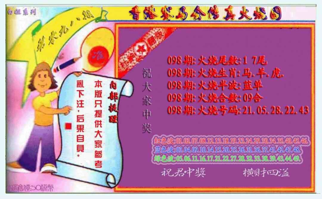 六合彩098期火烧图（新）