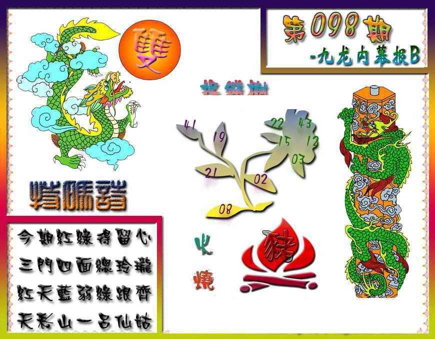 六合彩098期九龙内幕特肖图a