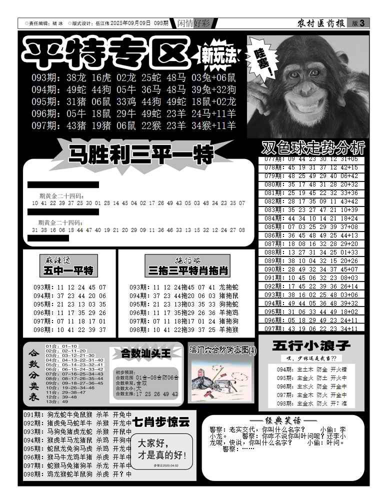 六合彩098期新粤彩(闲情好彩F)